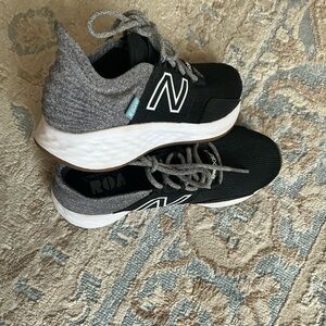 New Balance kids Black and Gray Sneakers